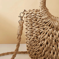 Straw Rattan Beach Handbag