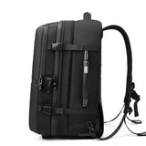 60L Airback Vacuum Compression Backpack with Wheels Expandable Men Waterproof Carry On Travel Backpacks 17 inch Laptop Backpack