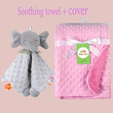 Personalized Baby Blanket Newborn Stroller Sleeping Dolls Custom Blanket With Name Soft Plush Soother Appease Towel Cover Gift