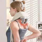 Wireless Neck Massager With Hot Compress Neck And Back Shoulder Shiatsu Kneading Massage Shawl Neck Cervical Relaxing Trapezius