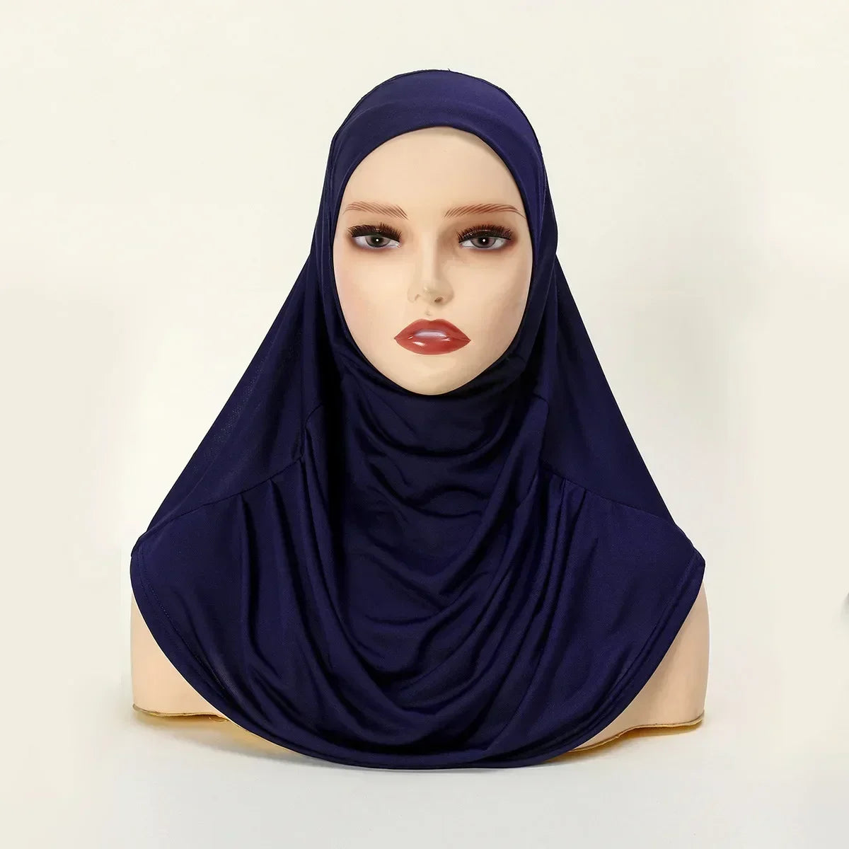 Muslim Women Instant Hijab Prayer Full Cover Chemo Cap One Piece Amira Scarf Shawls Veil Islamic Ramadan Khimar Turban Headwrap