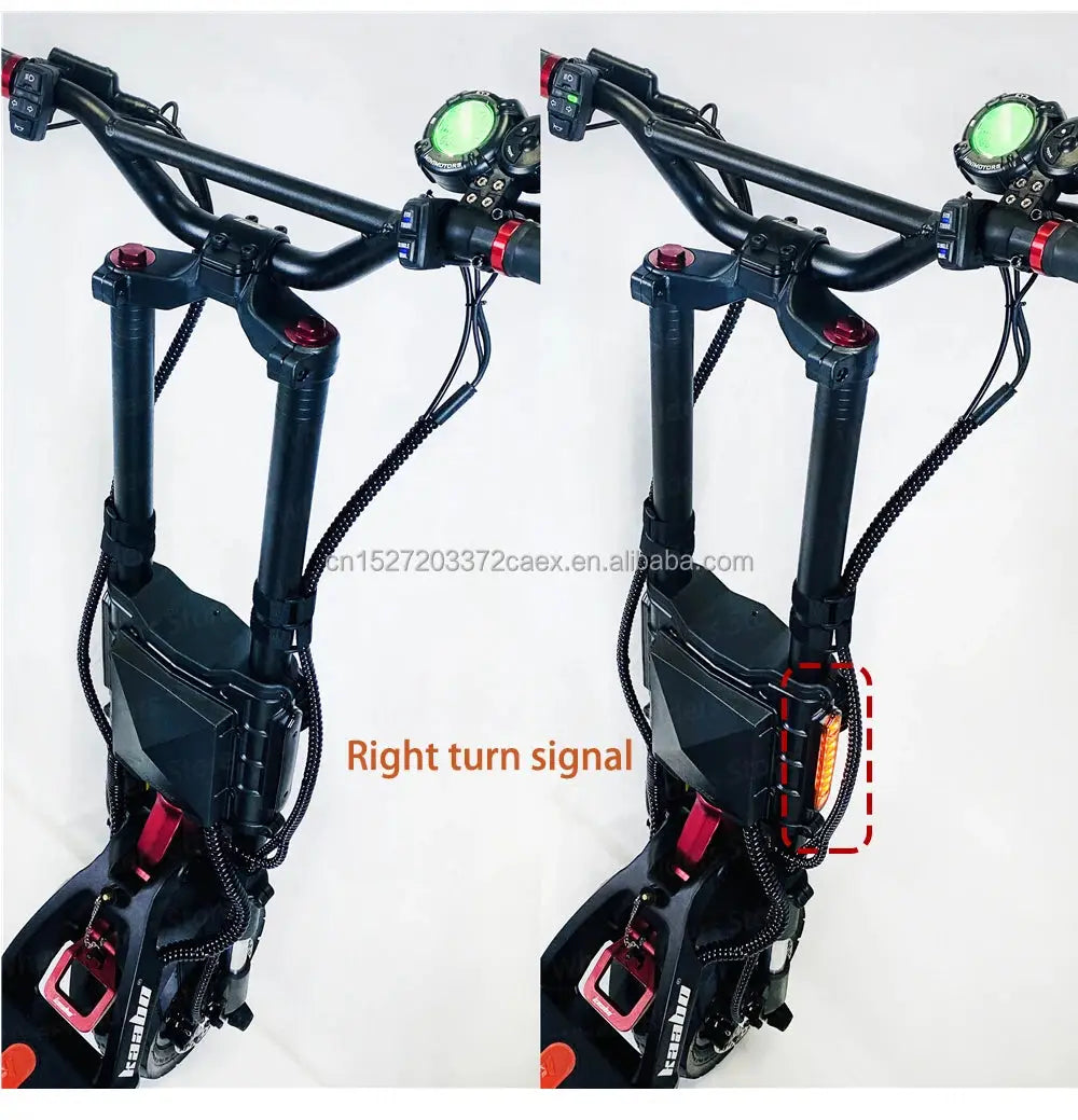Electric Scooter Gold Color Sine Wave Display 72V 35Ah 2000Wx2 Skateboard Powerful Adult Foldable