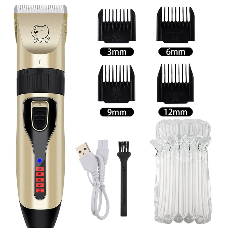 Electric Dog Clippers Professional Pet Hair Trimmer Dogs Grooming Hairdresser Hair Cutter Cat Hair Cutting Remover Machine Kit