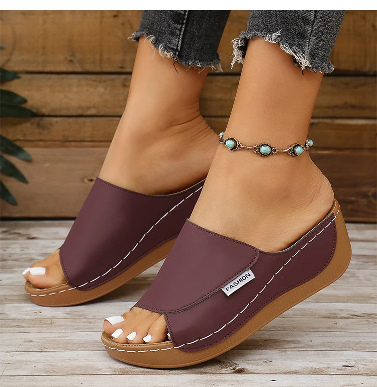 Women's Sandals Casual Heels Sandals Summer Woman Shoes Luxury Slippers Heeled Sandals Wedges Shoes Summer Footwear Women 2025