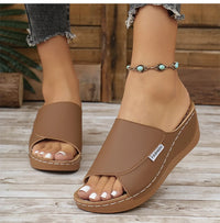 Women's Sandals Casual Heels Sandals Summer Woman Shoes Luxury Slippers Heeled Sandals Wedges Shoes Summer Footwear Women 2025