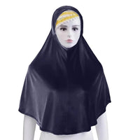 Muslim Women Instant Hijab Prayer Full Cover Chemo Cap One Piece Amira Scarf Shawls Veil Islamic Ramadan Khimar Turban Headwrap