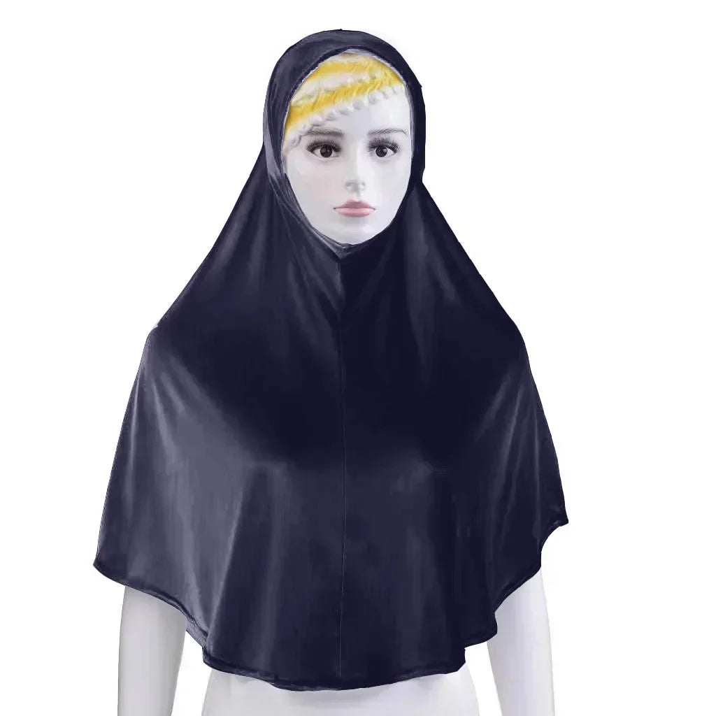 Muslim Women Instant Hijab Prayer Full Cover Chemo Cap One Piece Amira Scarf Shawls Veil Islamic Ramadan Khimar Turban Headwrap