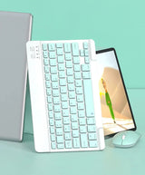 10 inch Wireless Keyboard for iPad Pro 11 Air 5 4 3 5th 6th 8th Rechargeable Keyboard with Mouse for Xiaomi Huawei Samsung