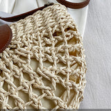Summer Straw Bag - Fashion Semicircle