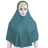 Muslim Women Instant Hijab Prayer Full Cover Chemo Cap One Piece Amira Scarf Shawls Veil Islamic Ramadan Khimar Turban Headwrap