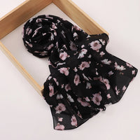 Newest Floral Printed Chiffon Scar