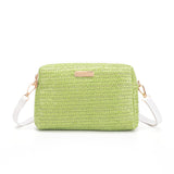 Women Designer Bag One Shoulder Crossbody Bags Fashion Straw Woven Summer Bohemia Beach Bag Small Solid Mobile Phone Coin Purse