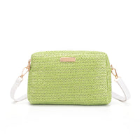 Women Designer Bag One Shoulder Crossbody Bags Fashion Straw Woven Summer Bohemia Beach Bag Small Solid Mobile Phone Coin Purse