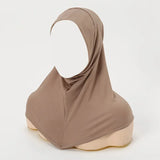 Muslim Women Instant Hijab Prayer Full Cover Chemo Cap One Piece Amira Scarf Shawls Veil Islamic Ramadan Khimar Turban Headwrap