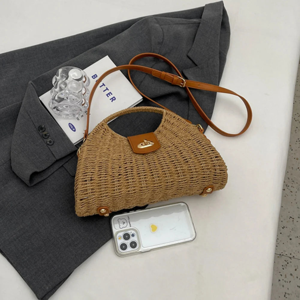 Summer Woven Shell Tote