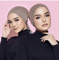 Muslim Inner Cap Hijab For Women Solid Underscarf Hijab Undercap Scarf Turban Hat Islamic Muslim Hijabs Ready To Wear Headcover