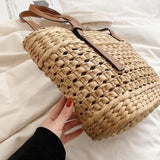 Summer Straw Beach Tote