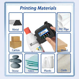 DCODE XMINI 12.7mm Portable Mini Printer Handheld Inkjet Printer Text QR Barcode Image Batch Number Logo Image Coding Machine