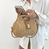 Wicker Rattan Summer Bag