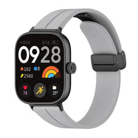 Silicone Wristband For Redmi Watch 3 Active Strap Magnetic Folding Buckle Bracelet For Redmi Watch 3/4 SmartWatch Band Accessory