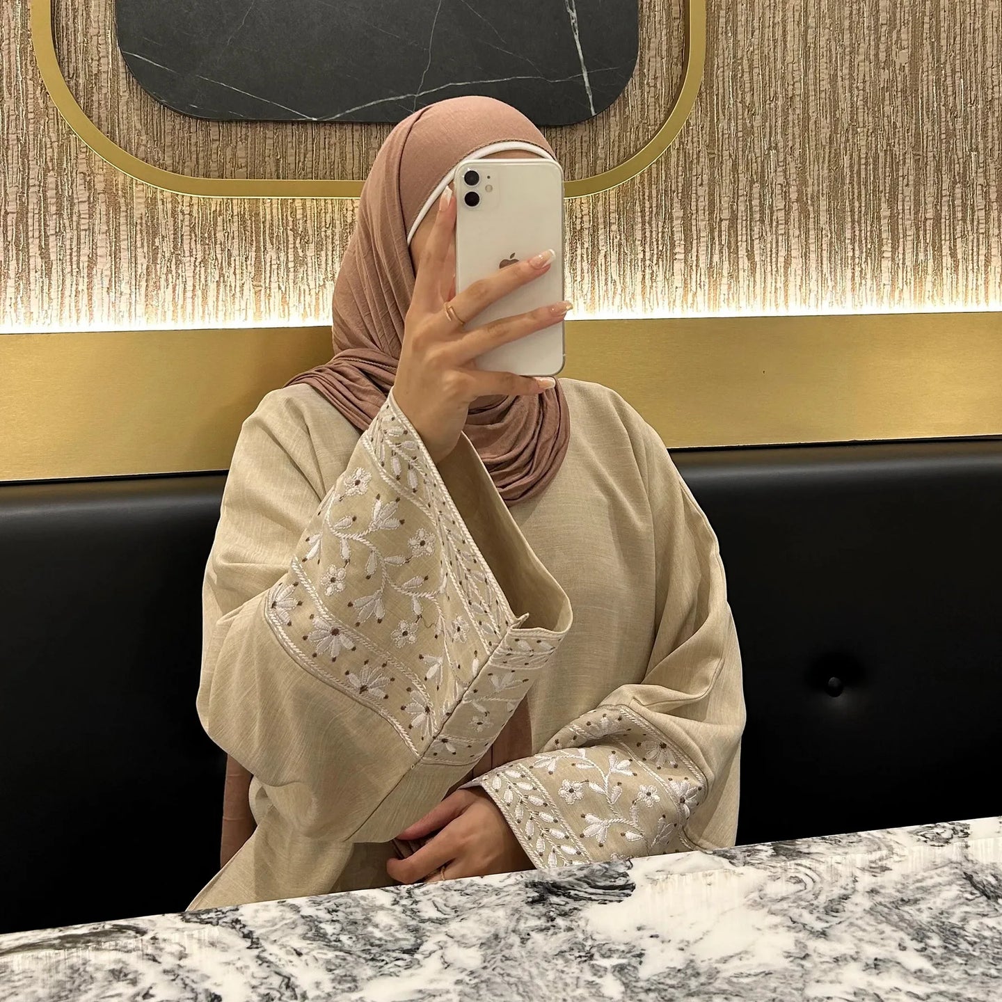 2024 New Embroidery Sleeve Dubai Abaya Middle East Türkiye Elegant Dress Party Gown Eid Ramadan Islam Women Muslim Clothing
