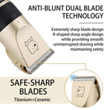 Electric Dog Clippers Professional Pet Hair Trimmer Dogs Grooming Hairdresser Hair Cutter Cat Hair Cutting Remover Machine Kit