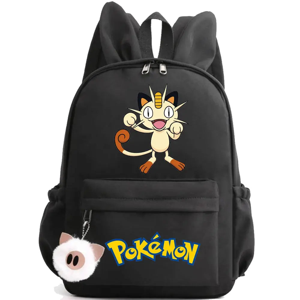 Monster Movie Pokemon Backpack Children Toy Schoolbag Pikachu Charizard Gengar Bulbasaur Backpack Kid Birthday Gift Toy