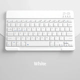 Spanish/English Bluetooth Keyboard 10 inch for iPad Air Pro Wireless Rechargeable Keyboard for Phone Tablet Laptop Universal