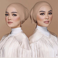 Muslim Inner Cap Hijab For Women Solid Underscarf Hijab Undercap Scarf Turban Hat Islamic Muslim Hijabs Ready To Wear Headcover