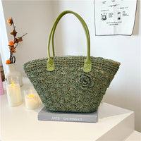 Summer Large Capacity Hand Knitting Straw Bag with Inner Pocket Casual Crochet Beach Handbag Travel Vacation Shopping Tote 2025