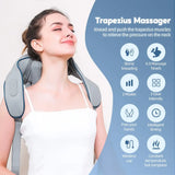 Shiatsu Neck And Back Massager With Soothing Heat Wireless Electric Deep Tissue 5D Kneading Massage Pillow Shoulder Leg Body