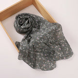 Newest Floral Printed Chiffon Scar