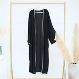 Modest Open Abaya Kimono Kaftan Dubai Islam Muslim Dress Abayas Caftan Marocain Qatar Oman Turkey Clothing For Women Robe Femme