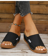 Women's Sandals Casual Heels Sandals Summer Woman Shoes Luxury Slippers Heeled Sandals Wedges Shoes Summer Footwear Women 2025