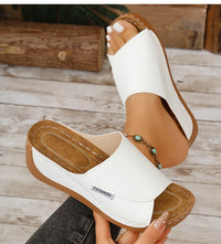 Women's Sandals Casual Heels Sandals Summer Woman Shoes Luxury Slippers Heeled Sandals Wedges Shoes Summer Footwear Women 2025
