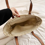 Summer Straw Beach Tote