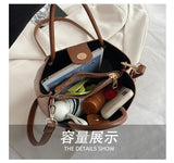 Designer Bag Knot Handle Bucket Bags for Women 2023 Brands Purses and Handbags Commute Black Shoulder Crossbody Bag Tote Clutch