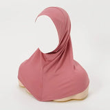 Muslim Women Instant Hijab Prayer Full Cover Chemo Cap One Piece Amira Scarf Shawls Veil Islamic Ramadan Khimar Turban Headwrap