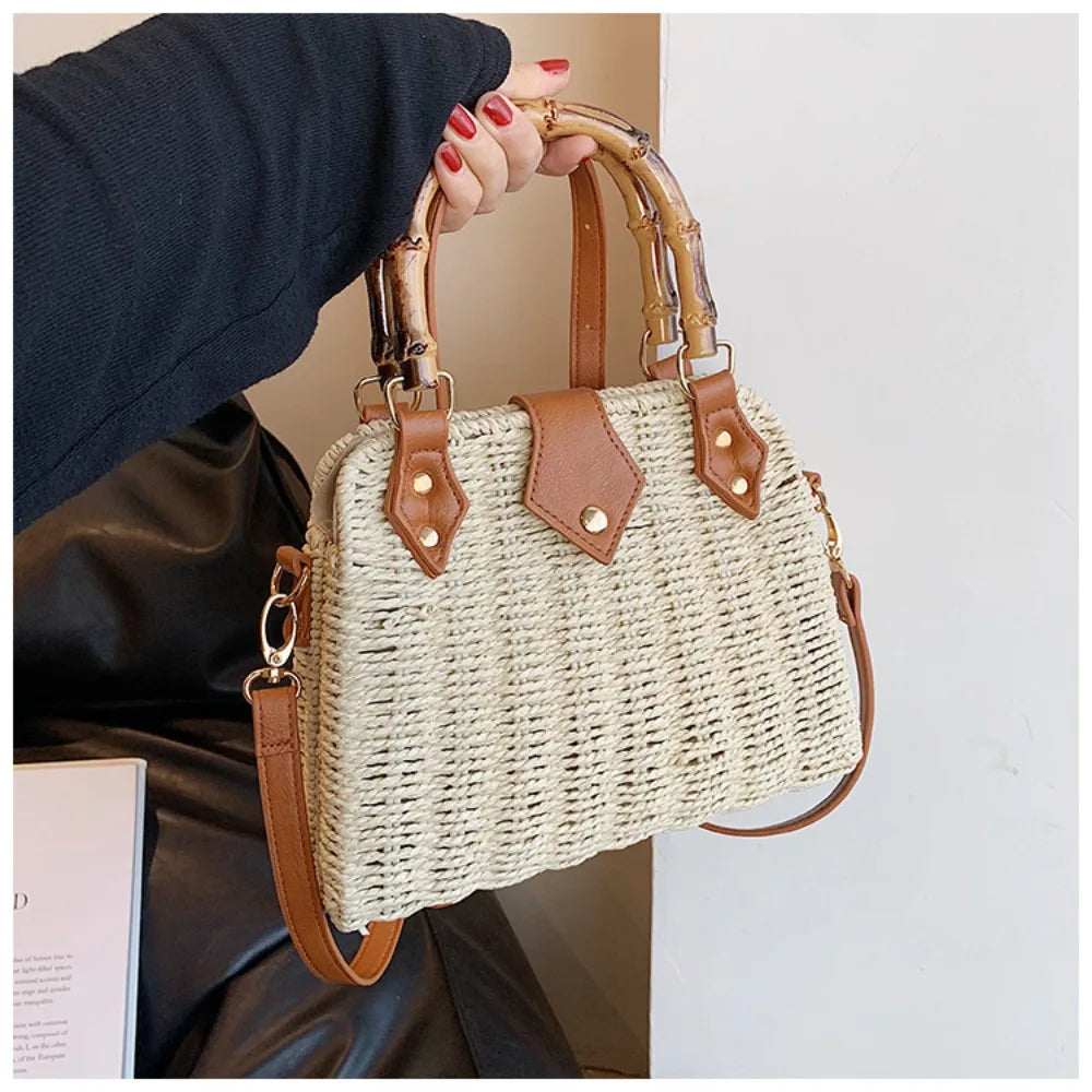 Boho Bamboo Shoulder Bag