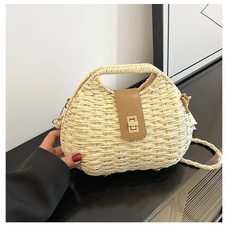 Wicker Rattan Summer Bag