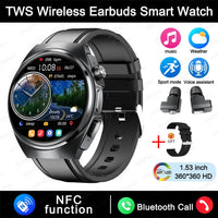 For Xiaomi New 2 in 1 Smart Watch With Earbuds Smartwatch TWS Bluetooth Earphone Heart Rate Blood Pressure Monitor Sports Watch