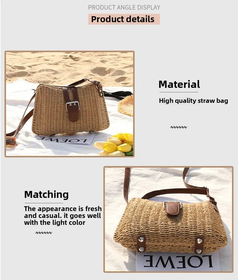 Straw Woven Handbag Summer