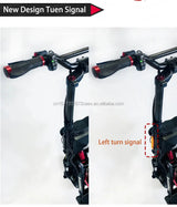 Electric Scooter Gold Color Sine Wave Display 72V 35Ah 2000Wx2 Skateboard Powerful Adult Foldable