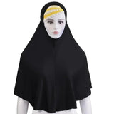 Muslim Women Instant Hijab Prayer Full Cover Chemo Cap One Piece Amira Scarf Shawls Veil Islamic Ramadan Khimar Turban Headwrap