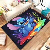 Star Stitch Cartoon HD Printing Carpet.bathroom Door Rug,Living Room,Bedroom,Decoration,Picnic,Camp,Kitchen,Crawling Mat.
