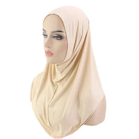 Muslim Women Instant Hijab Prayer Full Cover Chemo Cap One Piece Amira Scarf Shawls Veil Islamic Ramadan Khimar Turban Headwrap