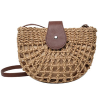 Summer Straw Bag - Fashion Semicircle
