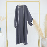 Modest Open Abaya Kimono Kaftan Dubai Islam Muslim Dress Abayas Caftan Marocain Qatar Oman Turkey Clothing For Women Robe Femme