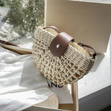 Summer Straw Bag - Fashion Semicircle