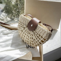 Summer Straw Bag - Fashion Semicircle